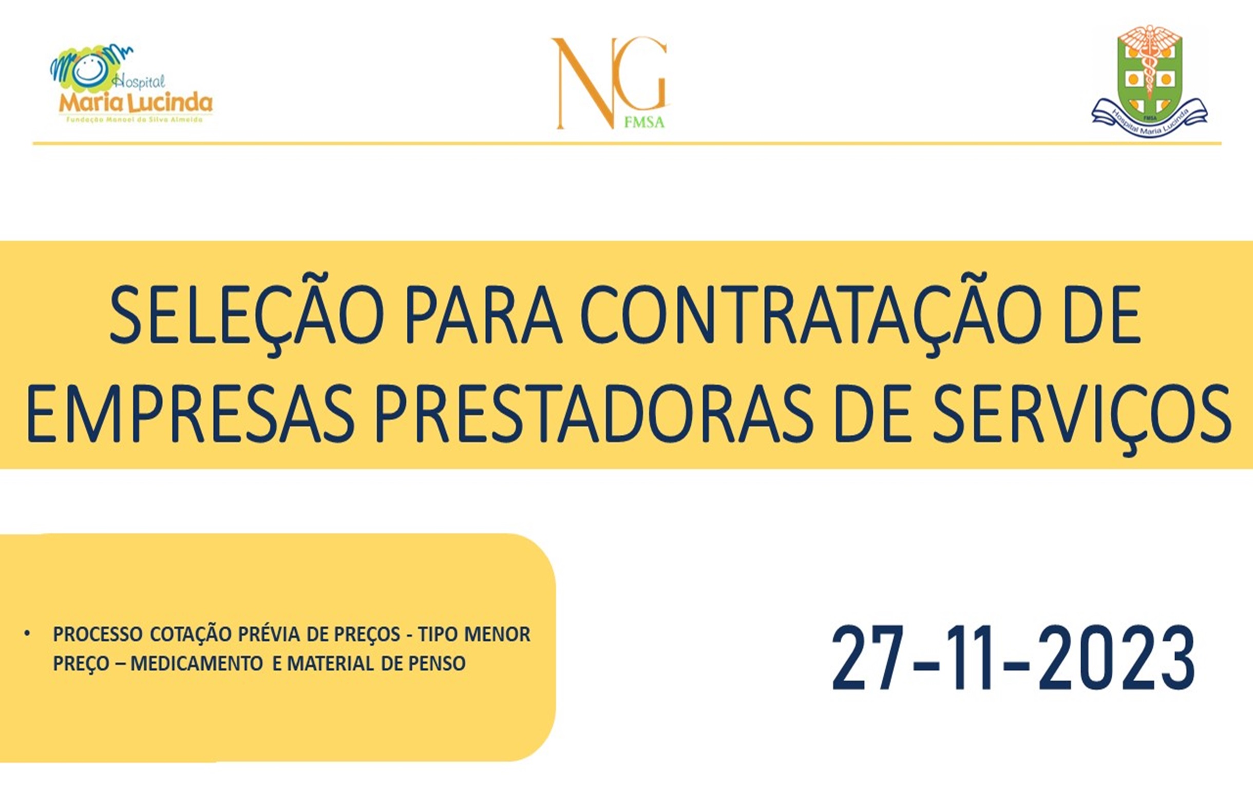 Edital HRP Nº 002/2023 - Cotação Prévia de Preços - Tipo Menor Preço