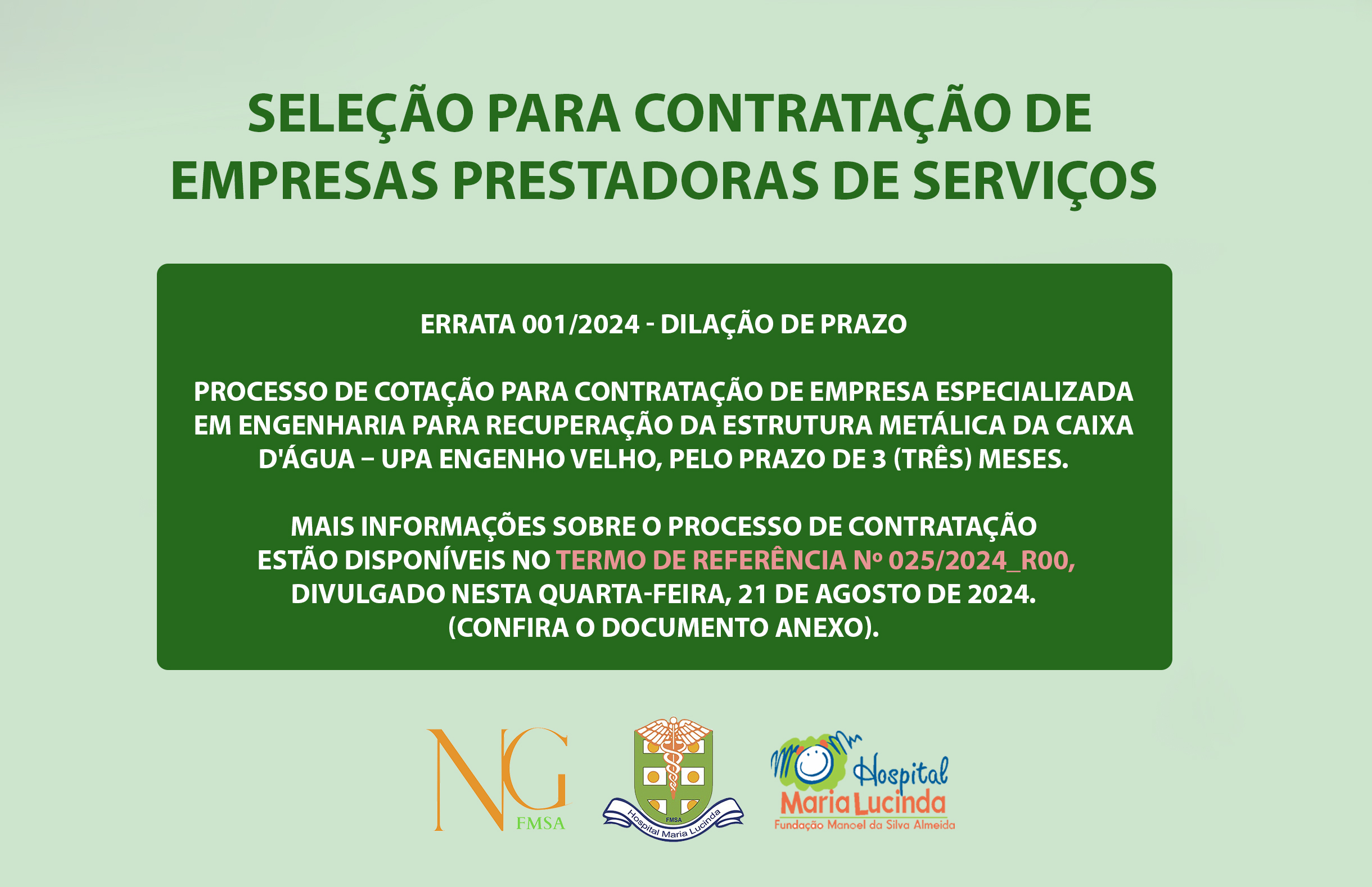 ERRATA Nº 001-2023 AO TERMO DE REFERÊNCIA Nº 025-2024_ PRORROGAÇÃO DE PRAZO_R00_assinado