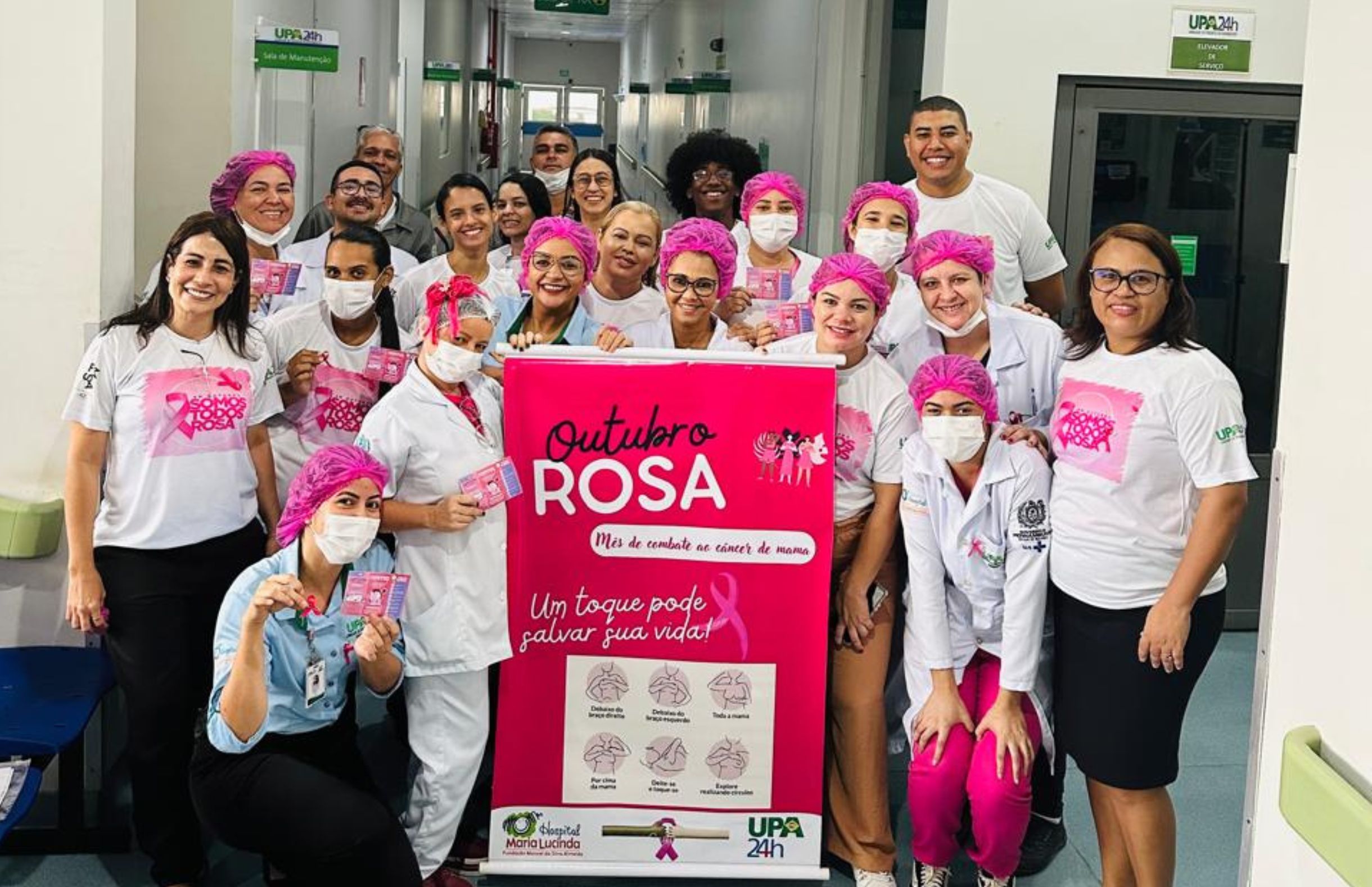 Outubro Rosa: UPA Engenho Velho realiza ação de conscientização sobre o câncer de mama