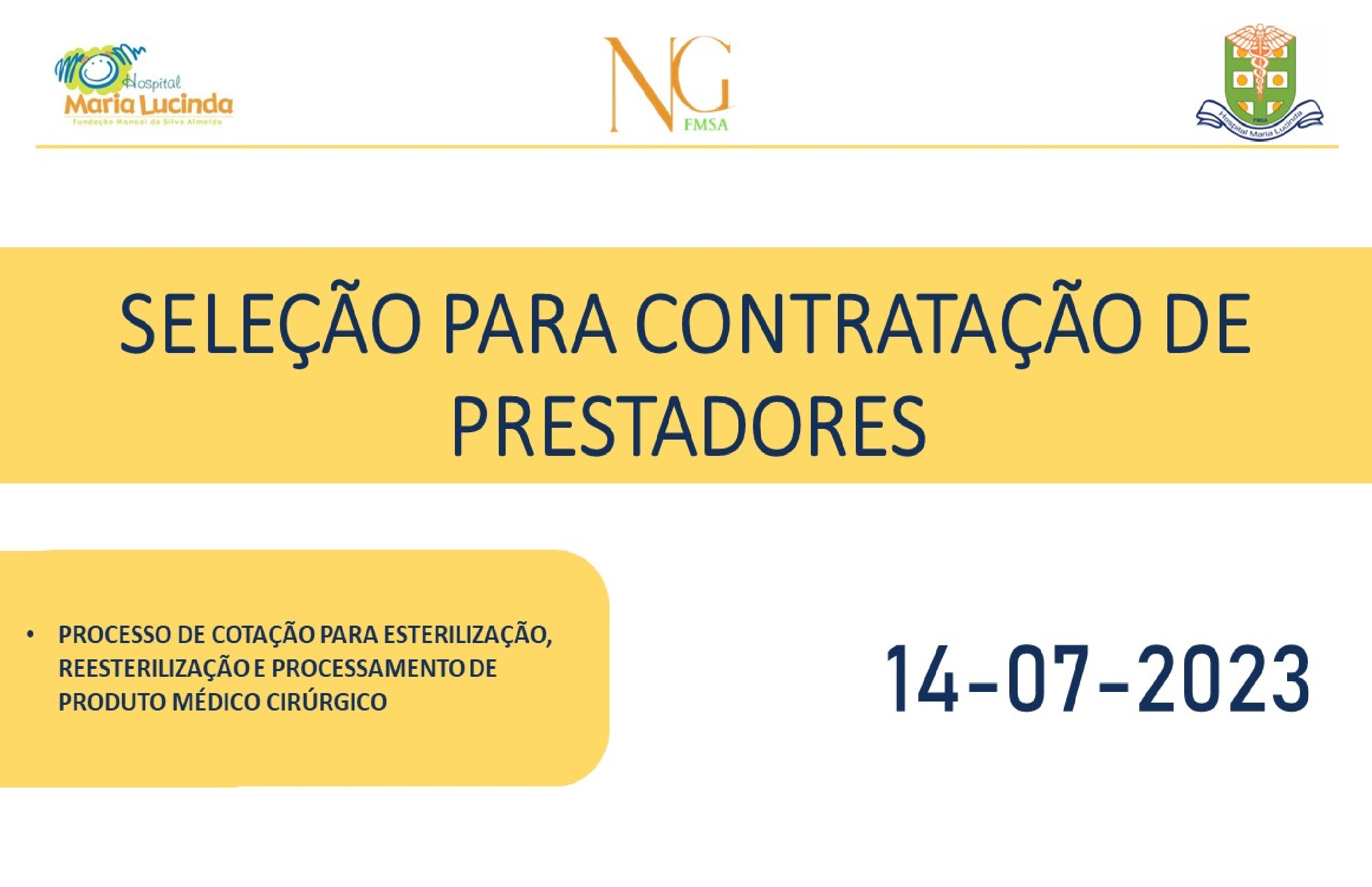 Processo de cotação para Esterilização, Reesterilização e Processamento de Produto Médico Cirúrgico.